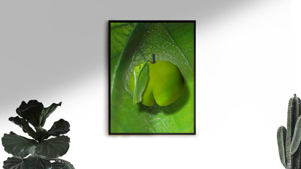 Ramexempel: 0083 Sweet Leaf - Abstrakt unik svensk konst - Ur serien Forbidden Fruit - Konstnär: Bengt Grönkvist