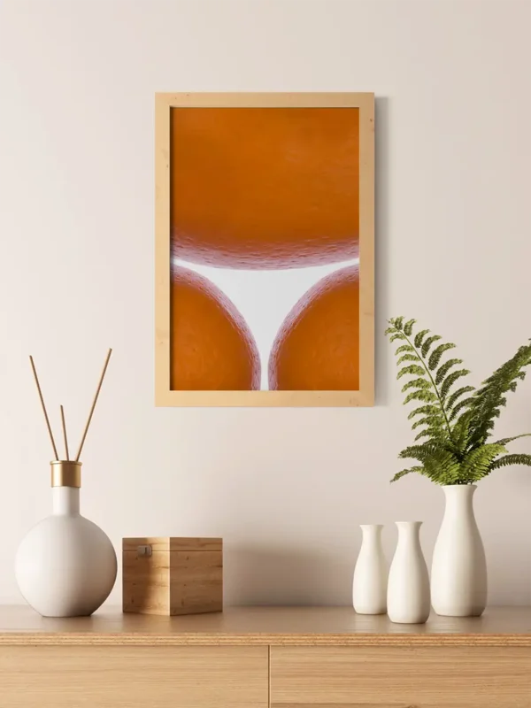 Brazilian Orange - Poster - Abstrakt konst - Ramexempel