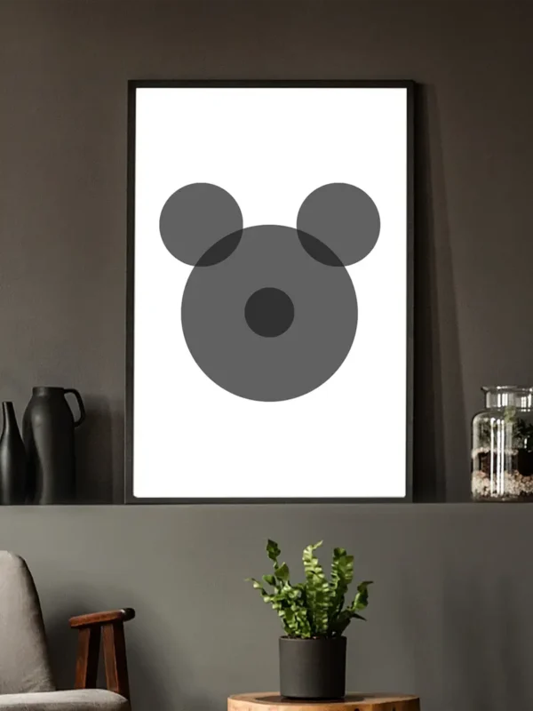 Circular Mickey- Grafisk konst - Ramexempel