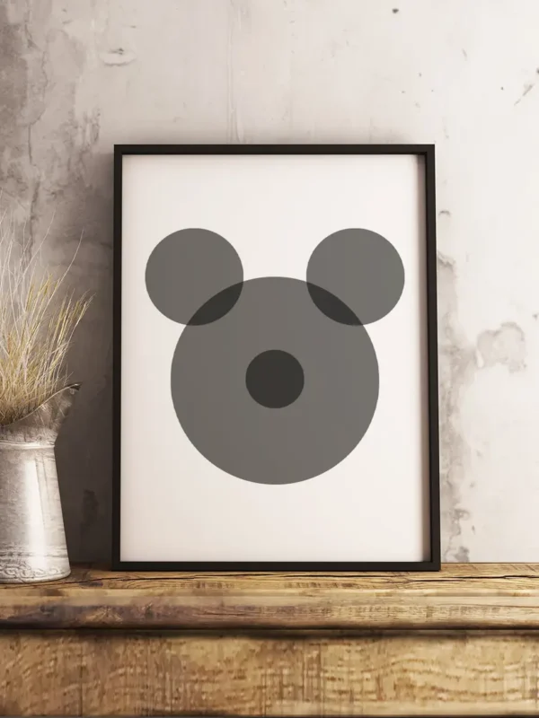 Circular Mickey- Grafisk konst - Ramexempel