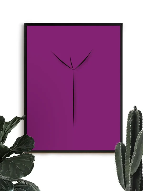 Venus Flower - Grafisk konst - Poster - Ramexempel