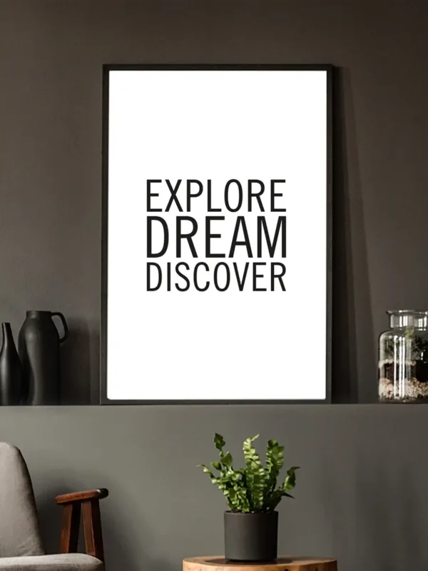 Explore Dream Discover - Poster - Ramexempel