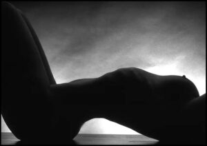Silhouetto - Poster. Svartvitt fotografi. Fine art nude.
