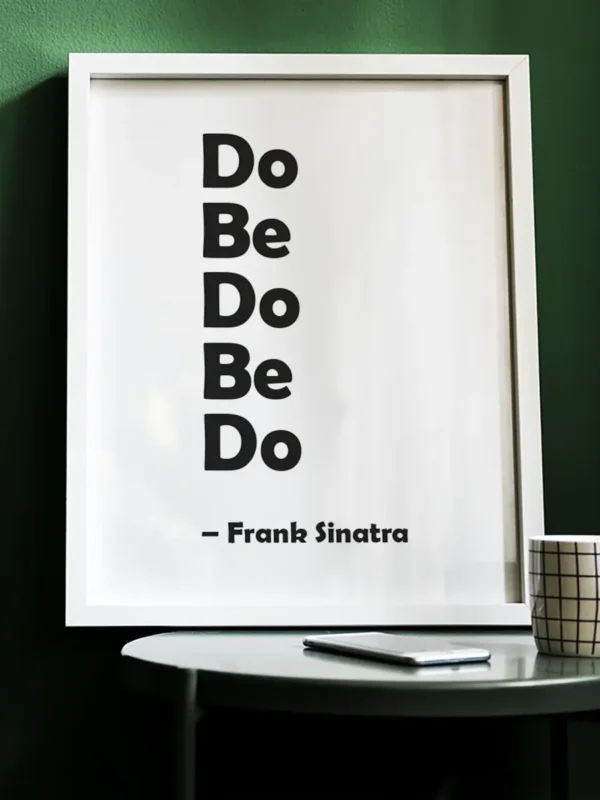 Texttavla: Do Be Do Be Do - Frank Sinatra - Poster - Frank Sinatra - Ramexempel