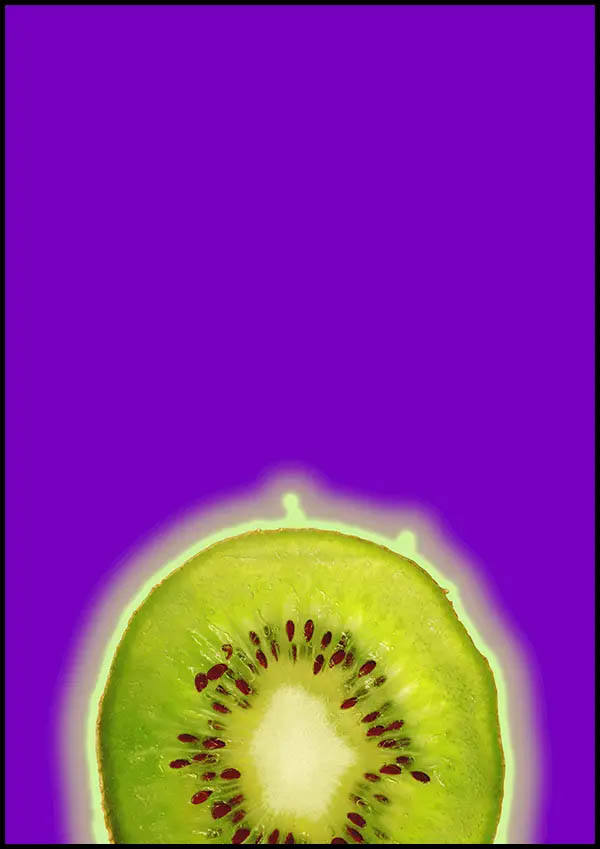 Kiwi Purple - Abstrakt poster