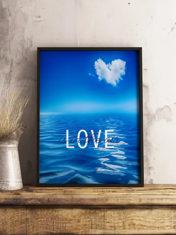Love is in the air - poster/fototavla - Ramexempel