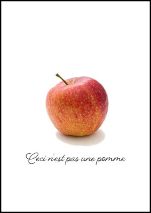 This is not an apple - Ceci n'est pas une pomme - Poster