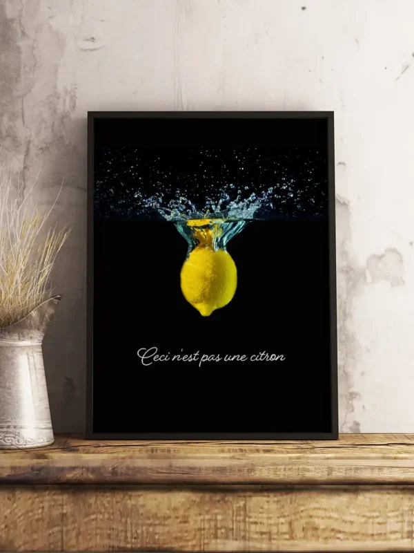 This is not a lemon - Ceci n'est pas une citron - Poster - Ramexempel