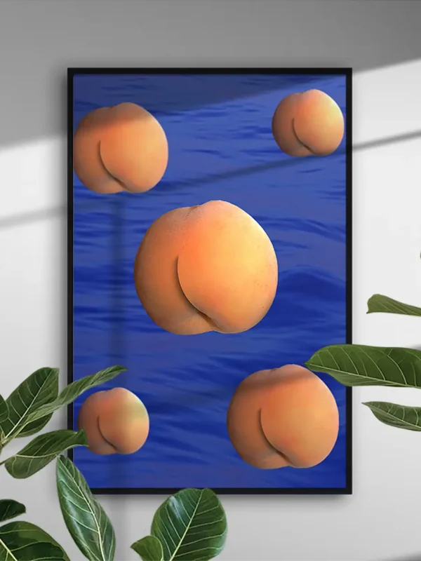Peaches Poster - Ur serien Forbidden Fruit - Ramexempel