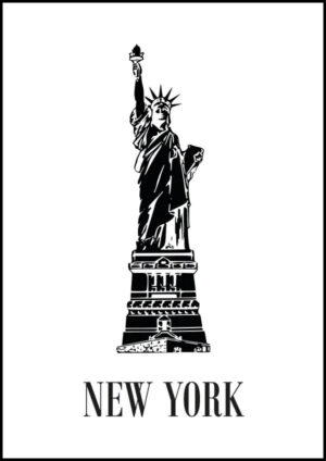 New York - Frihetsgudinnan - Poster