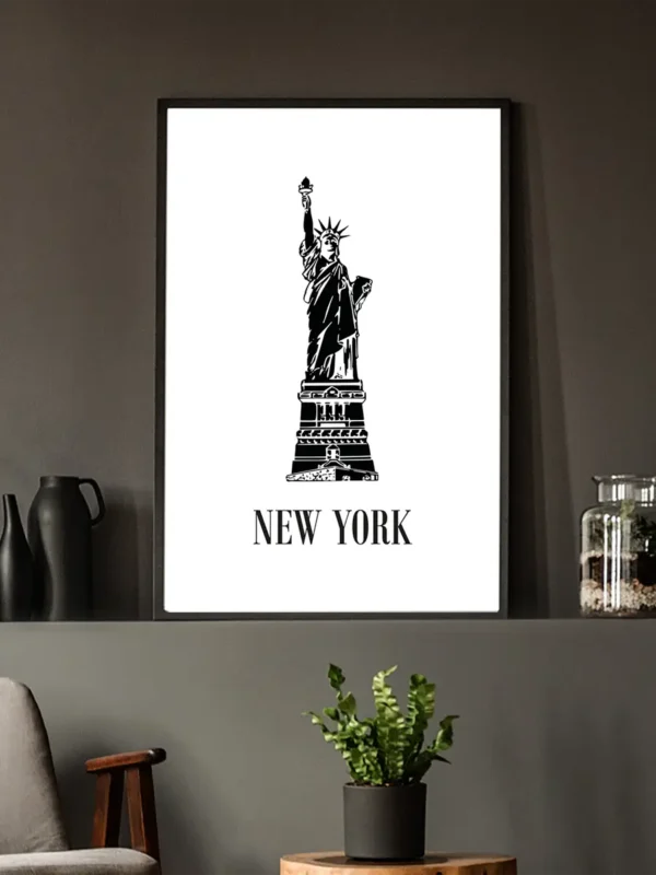 New York - Frihetsgudinnan - Poster - Ramexempel