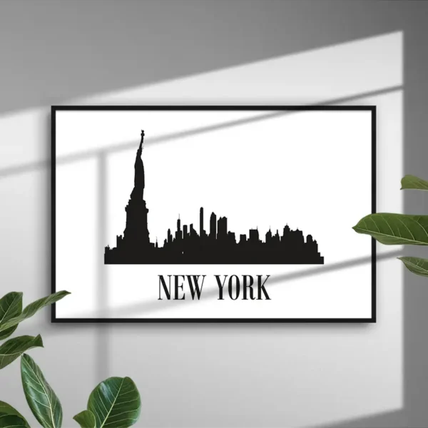 New York Skyline - Poster - Ramexempel