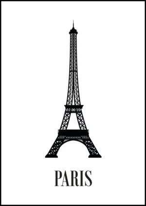 Paris - Eiffeltornet - Poster