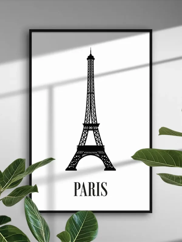 Paris - Eiffeltornet - Poster - Ramexempel
