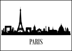 Paris Skyline - Poster
