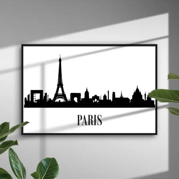 Paris Skyline - Poster - Ramexempel