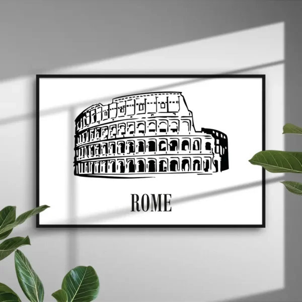 Rom - Colosseum - Poster - Ramexempel
