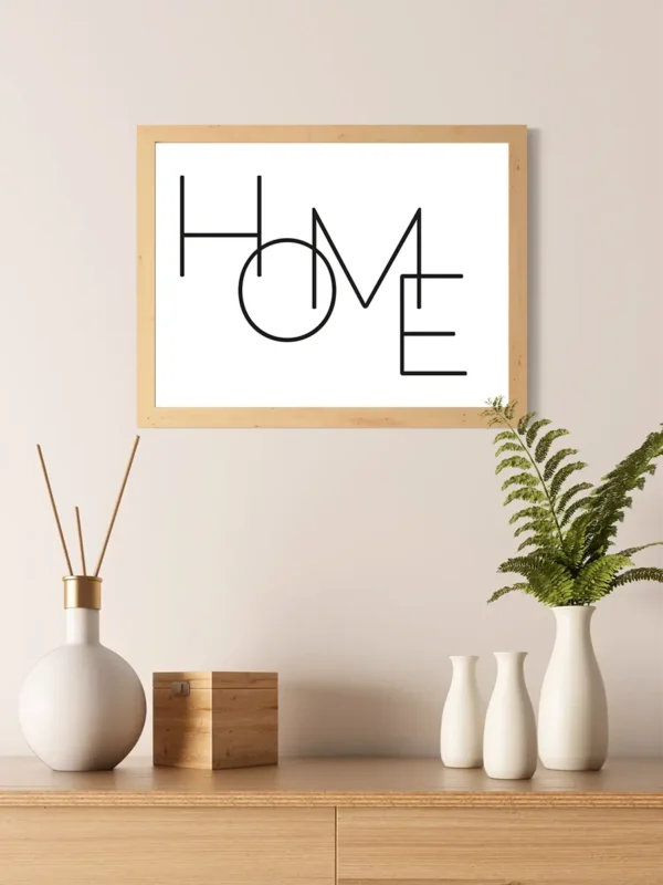 Home - poster - liggande format - Ramexempel