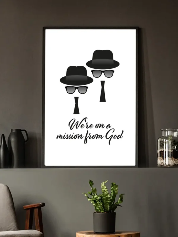 We're on a mission from God - Poster - Ramexempel