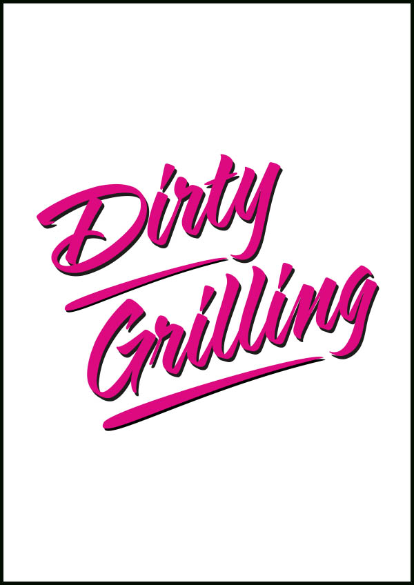 Texttavla: Dirty Grilling - Poster