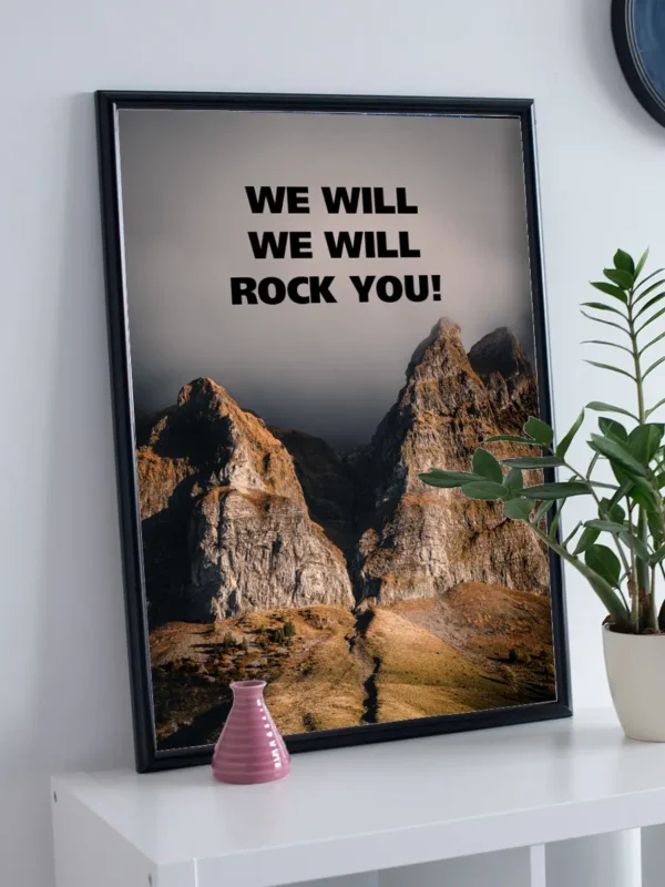 Fototavla: We will rock you - Poster - Ramexempel