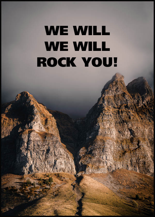 Fototavla: We will rock you - Poster
