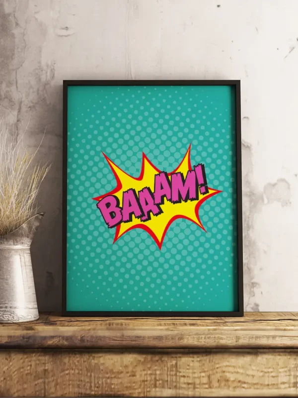 BAAAM - Popkonst - Poster - Ramexempel