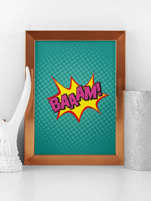 BAAAM - Popkonst - Poster - Ramexempel