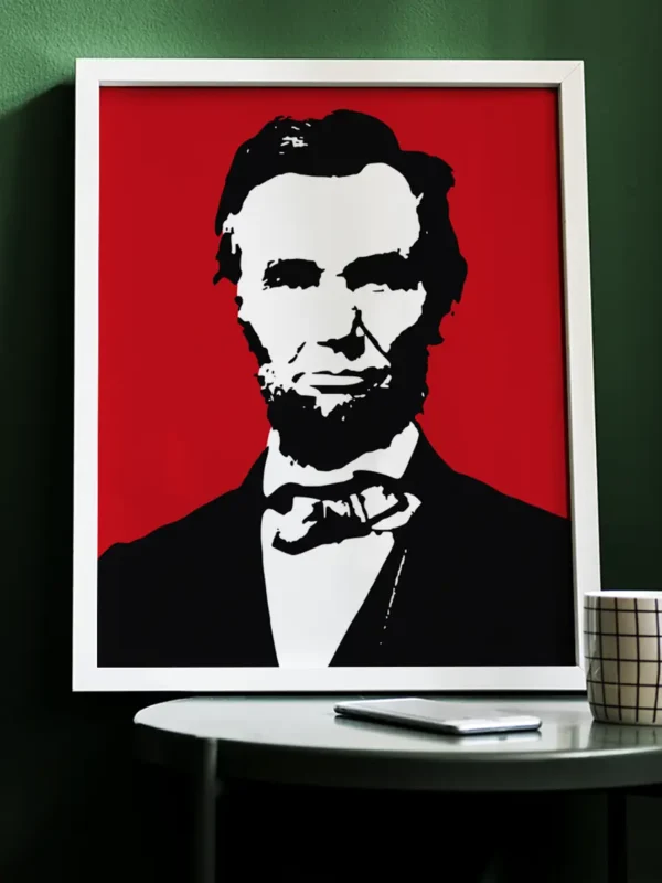 Abraham Lincoln - Popkonst - Poster - Ramexempel