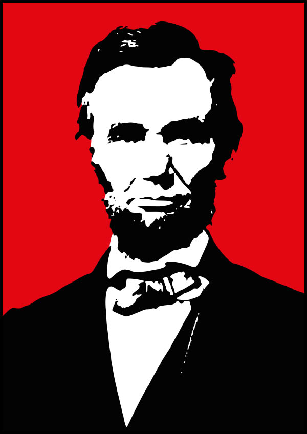Abraham Lincoln - Popkonst - Poster