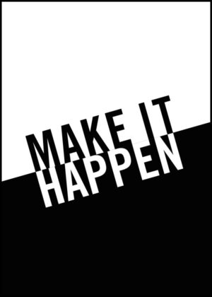 Texttavla: Make It Happen - Poster