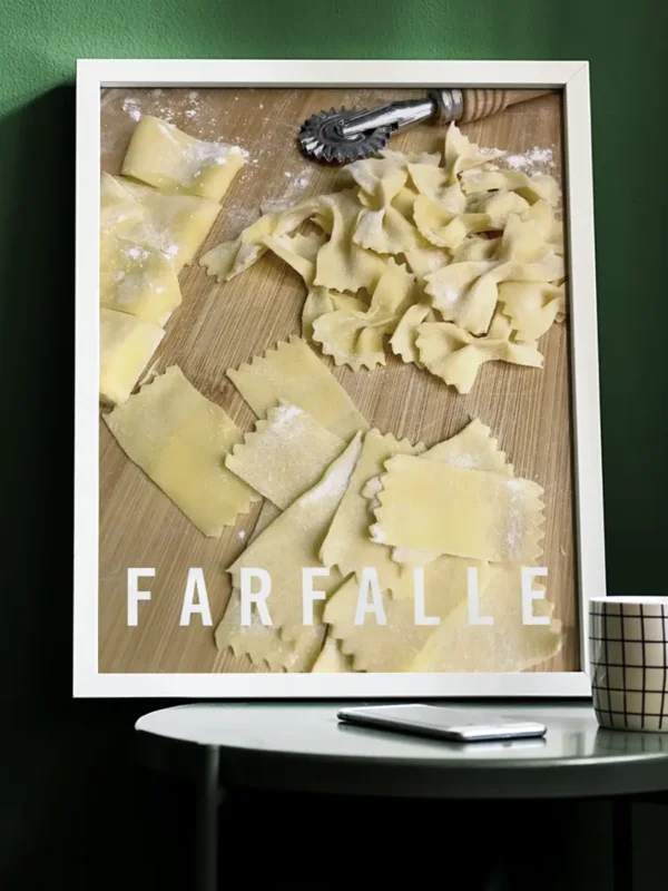 Farfalle - Pasta - Poster - Ramexempel