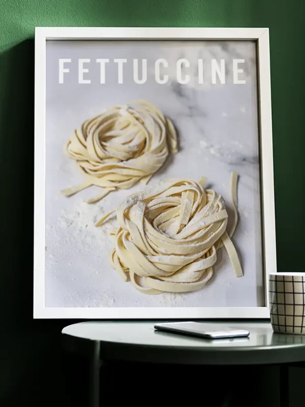 Fettuccine - Pasta - Poster - Ramexempel