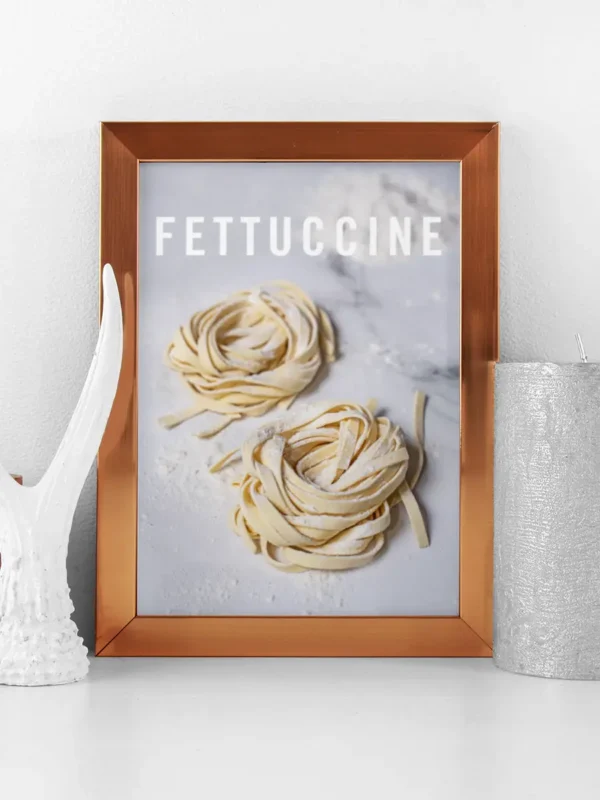 Fettuccine - Pasta - Poster - Ramexempel