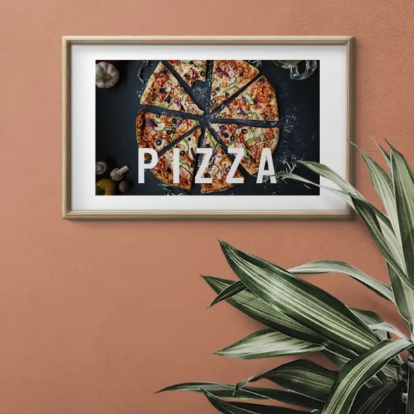 Fototavla: Pizza - Poster - Ramexempel