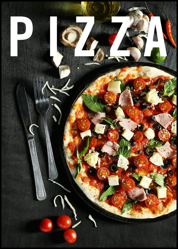 Fototavla: Pizza - Poster - Stående format