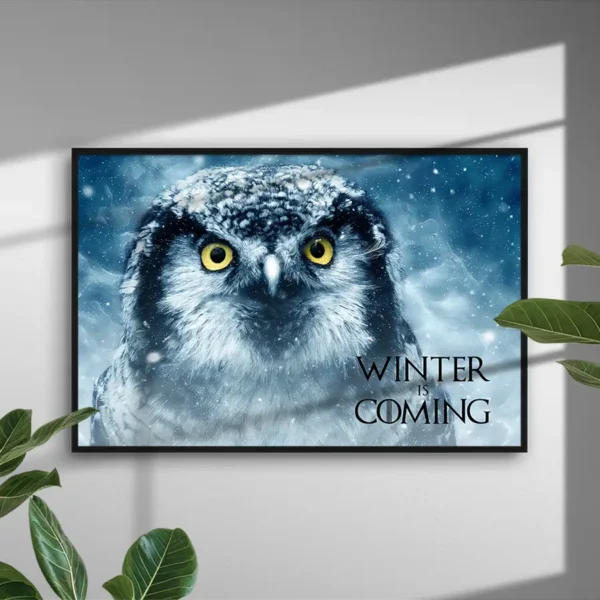 Fototavla: Winter is Coming - Poster - Ramexempel
