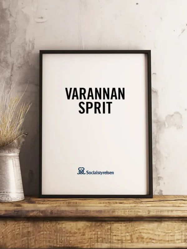 Varannan Sprit - Socialstyrelsen - Poster - Ramexempel