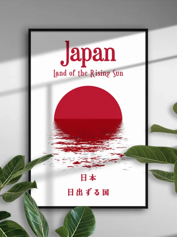 Japan - Land of the rising sun - Poster - Ramexempel