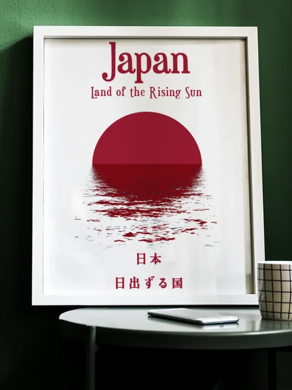 Japan - Land of the rising sun - Poster - Ramexempel
