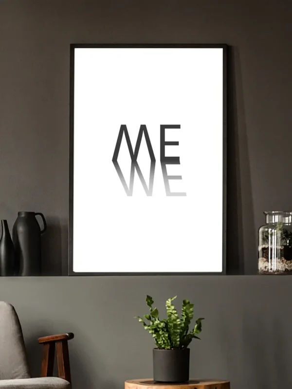 Me We - Poster - Grafisk lek - Ramexempel