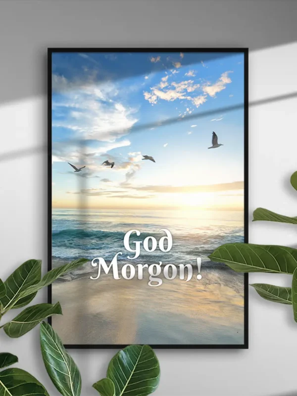 God Morgon - Poster / Fototavla - Ramexempel