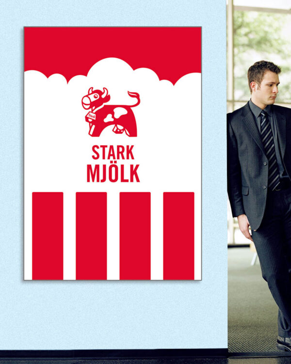 Starkmjölk - Poster - Ramexempel 100x140 cm