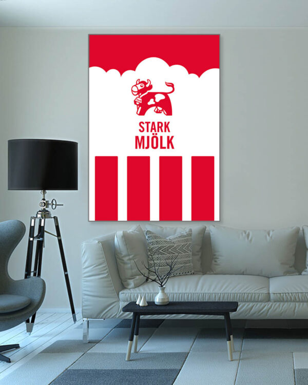 Starkmjölk - Poster - Ramexempel 100x140 cm