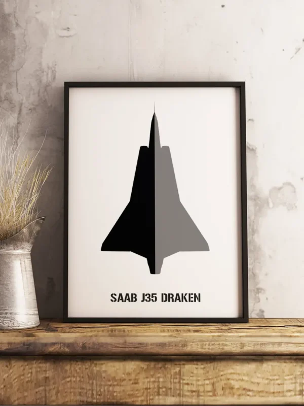 Saab J35 Draken - Poster - Ramexempel