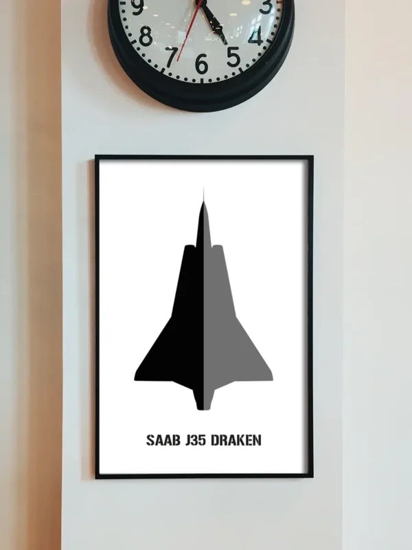 Saab J35 Draken - Poster - Ramexempel