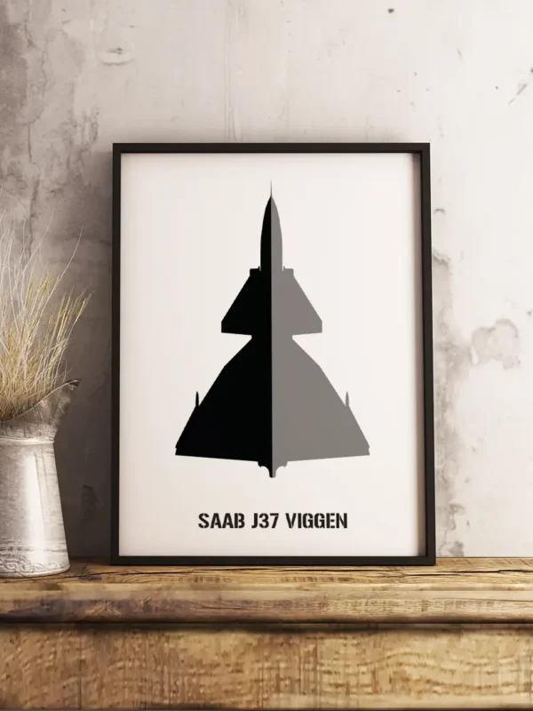 Saab J37 Viggen - Poster - Ramexempel