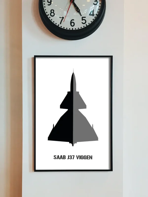 Saab J37 Viggen - Poster - Ramexempel