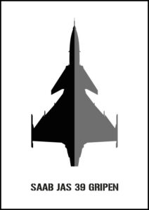 Saab JAS 39 Gripen - Poster