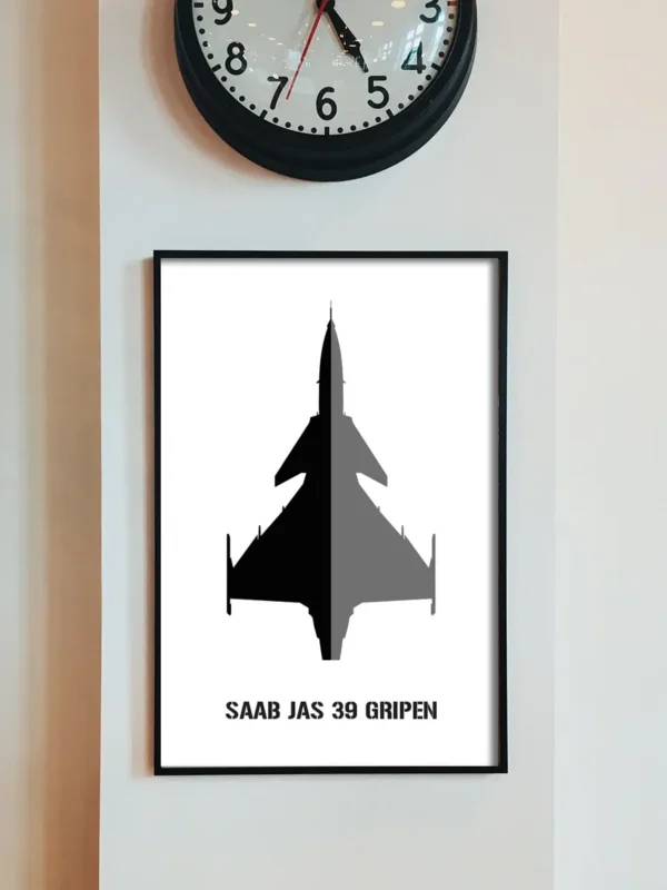 Saab JAS 39 Gripen - Poster - Ramexempel